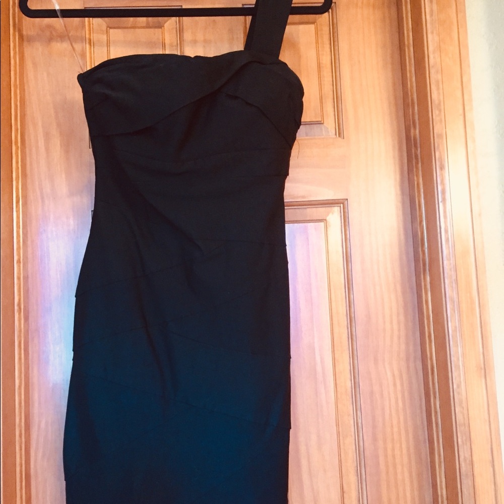 Ruby Rox One Shoulder Black Dress - Picture 5 of 7